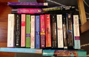 These are mostly books I didn't read and ended up giving away. Though I read Toni Morrison and Charlaine Harris. Priorities, eh?